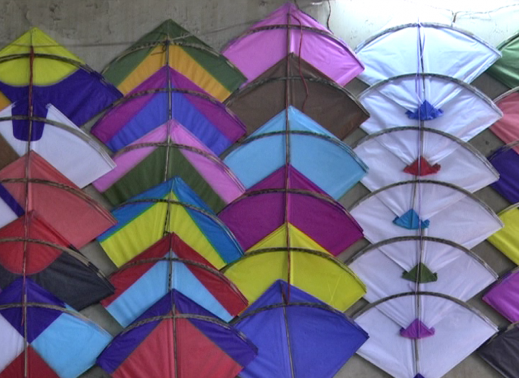 Preparation on for Kite festival