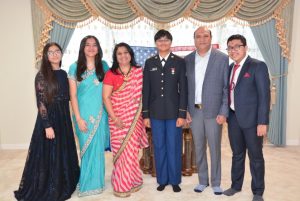 Military training is very difficult in America, Devaki Zala, a native of Gujarat, described the experience of military training.1